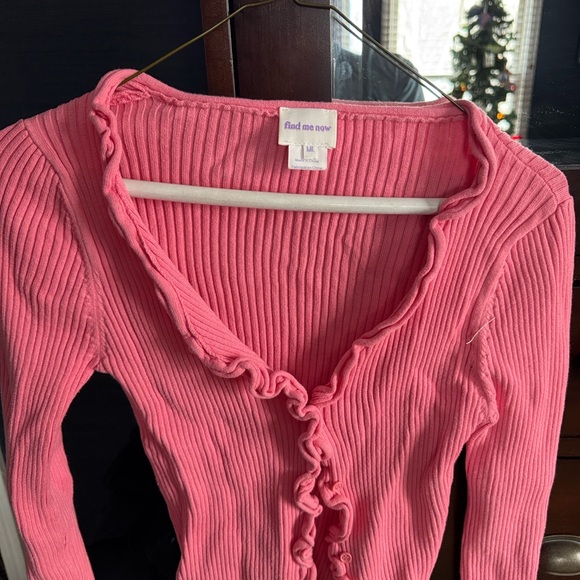 Pink Ruffled Cardigan - Picture 4 of 6